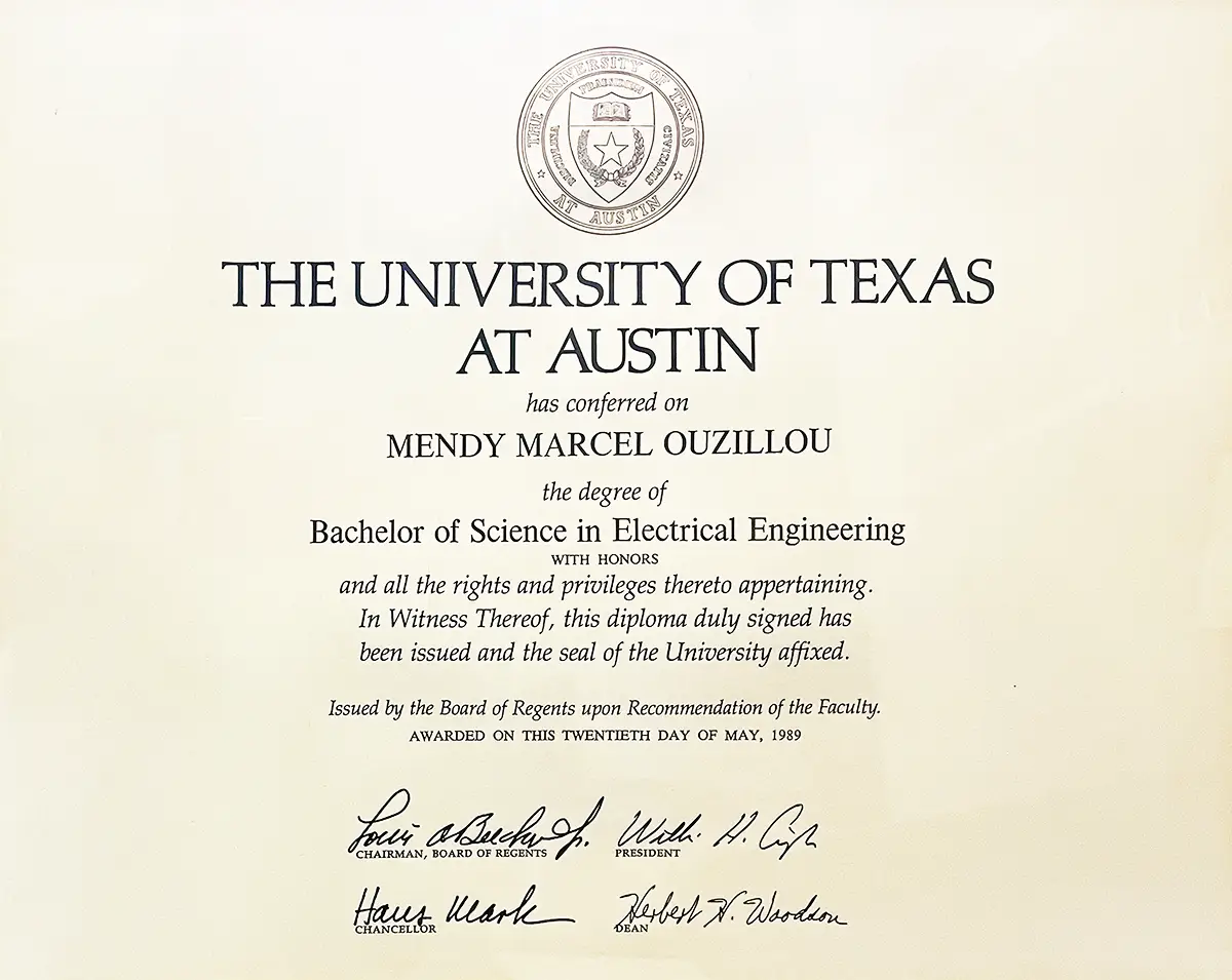 Overview : UT Austin EE Diploma Ouzillou