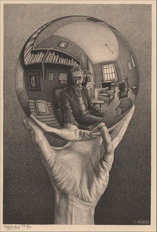 General Insights : escher hand with reflecting sphere self reflection