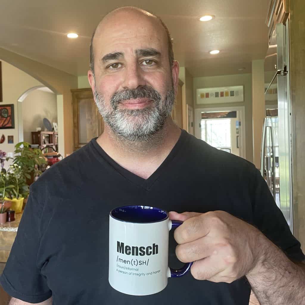 Unexpected gift from an appreciative client - Mendy Ouzillou's Mensch Mug